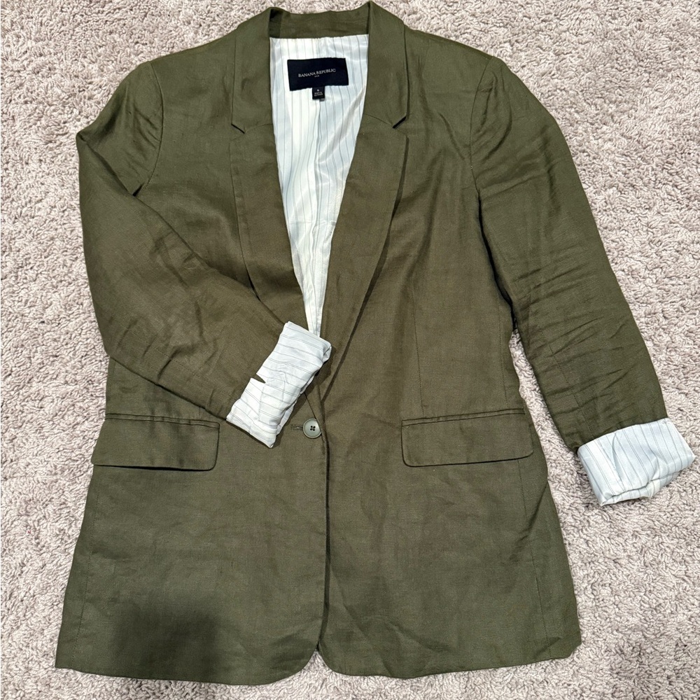 Banana Republic Linen Women's Blazer, Size 6